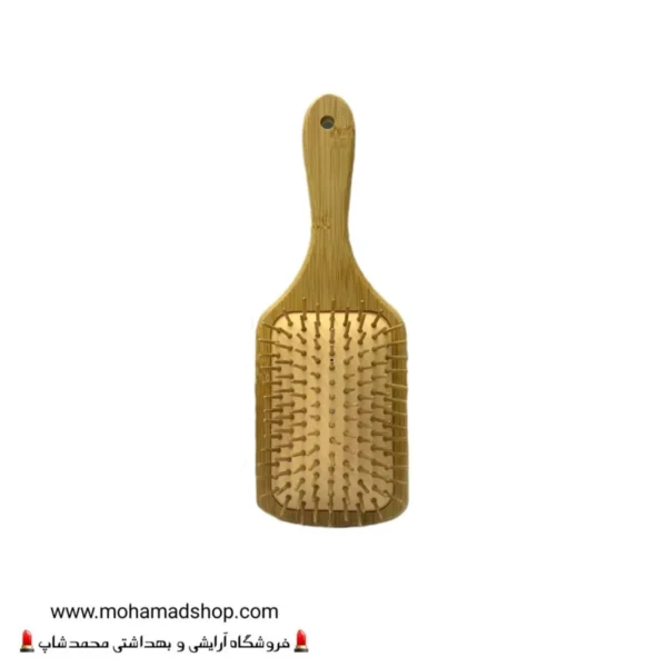 برس مو چوبی بامبو مستطیلی